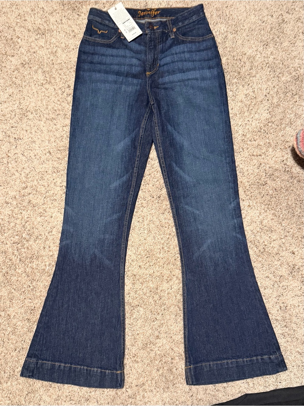 Kimes Ranch Dark Blue Flared Jeans